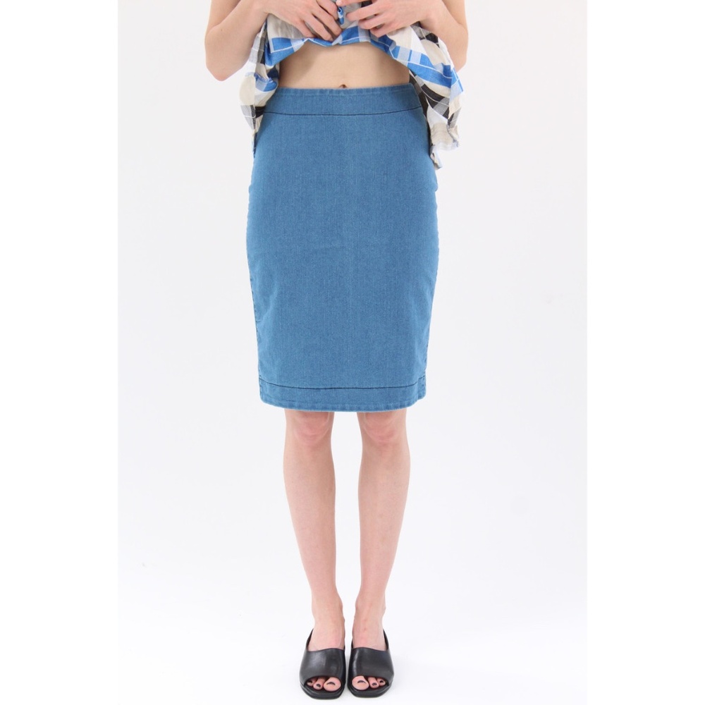 Prairie Underground - Micro Line Denim Skirt - L
